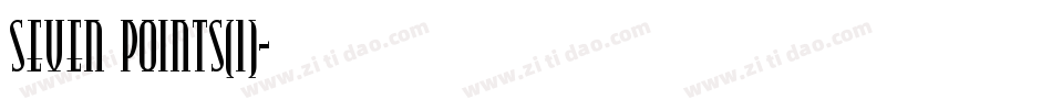 Seven Points(1)字体转换